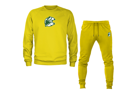 Men's Utah Valley Wolverines Crewneck Sweatshirt Joggers Suit