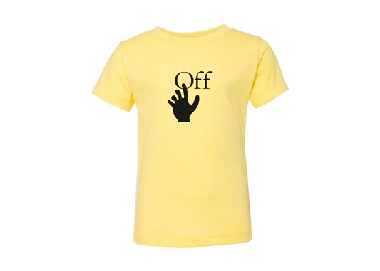 Off-White Hand BELLA  CANVAS Toddler Jersey Tee