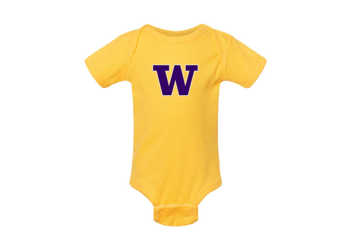 Washington Huskies Rabbit Skins Infant Baby Rib Bodysuit