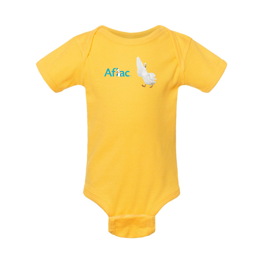 Aflac Logo and Duck  Rabbit Skins Infant Baby Rib Bodysuit
