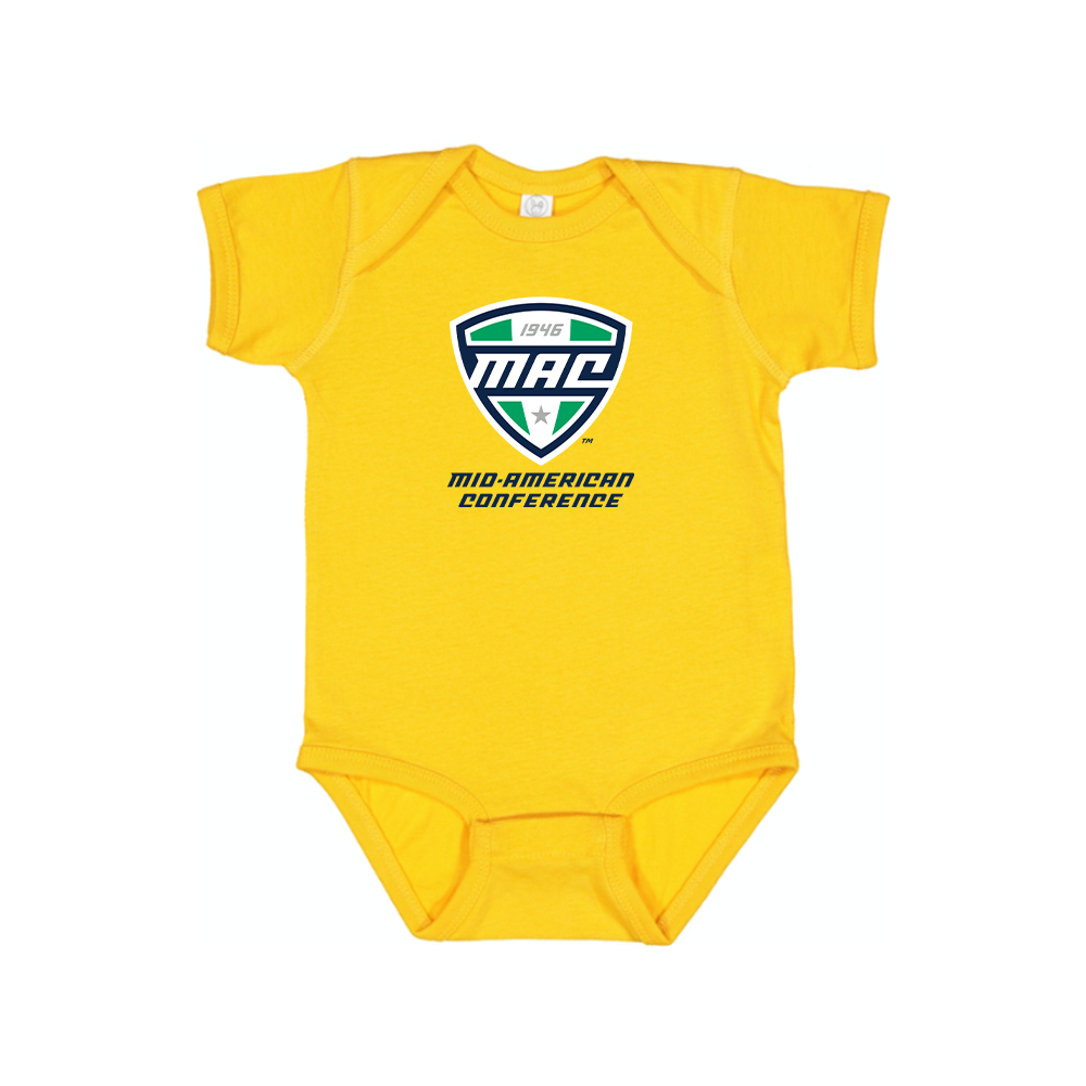 Mid American Conference Logo Baby Romper Onesie