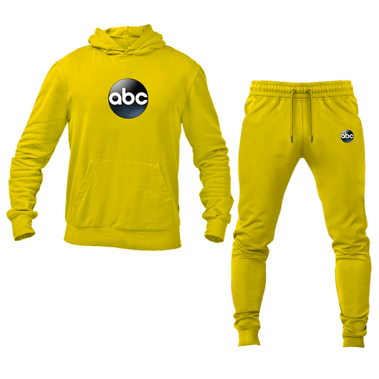 Men's Abc Logo Hoodie Joggers Set