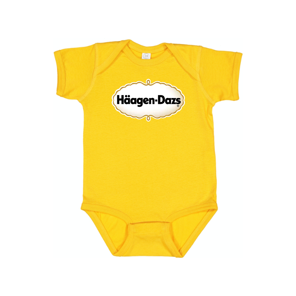 Haagen Dazs Logo Baby Romper Onesie