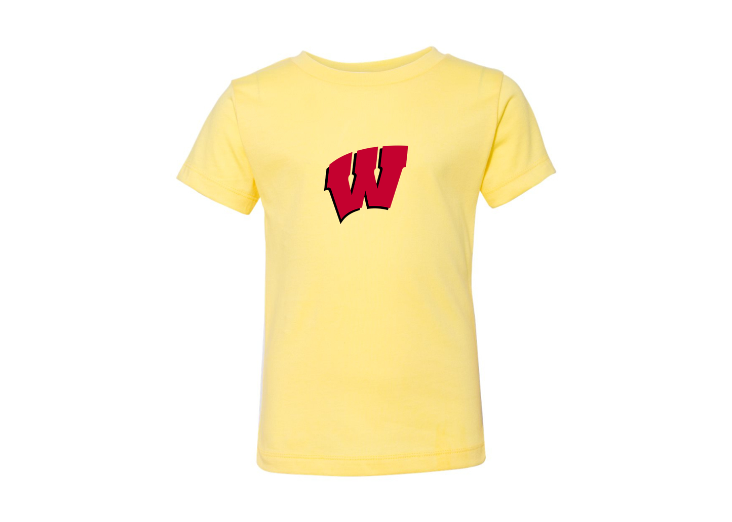 Wisconsin Badgers BELLA  CANVAS Toddler Jersey Tee