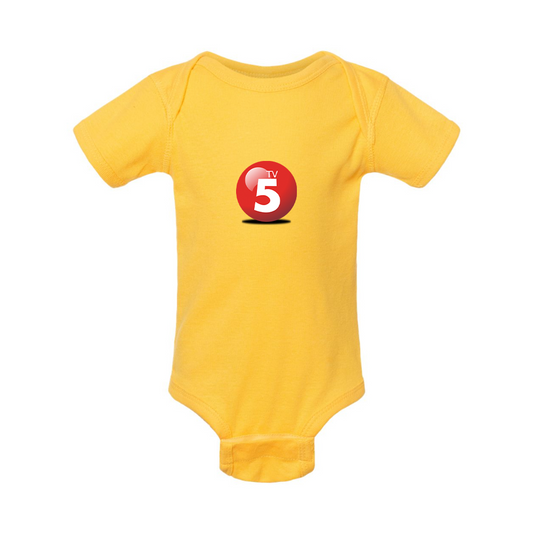 ABC TV5 Logo Rabbit Skins Infant Baby Rib Bodysuit