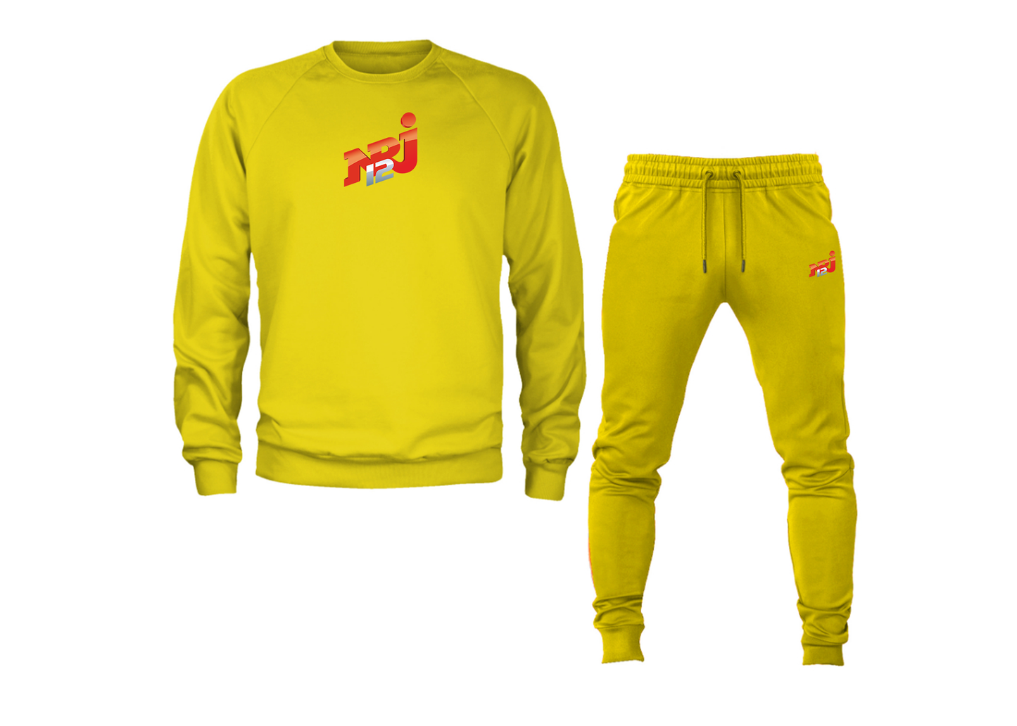 Men's NRJ 12 Logo Crewneck Sweatshirt Joggers Suit
