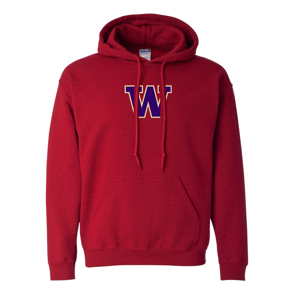 Men's Washington Huskies Gildan  Heavy Blend Hooded Sweatshirt