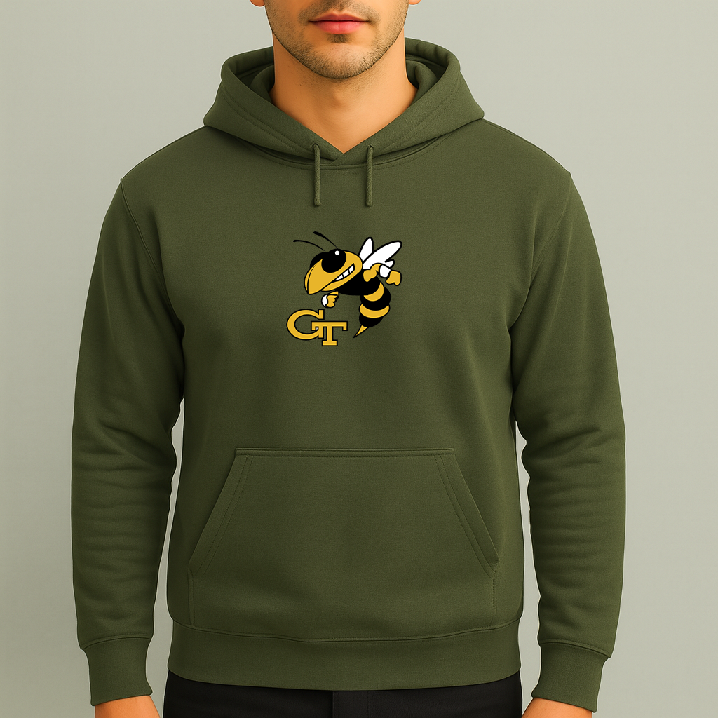 Men's Georgia Tech Yellow Jackets Logo Pullover Hoodie