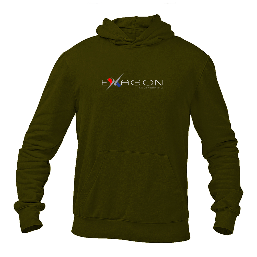 Men's Exagon Engineering Logo Pullover Hoodie