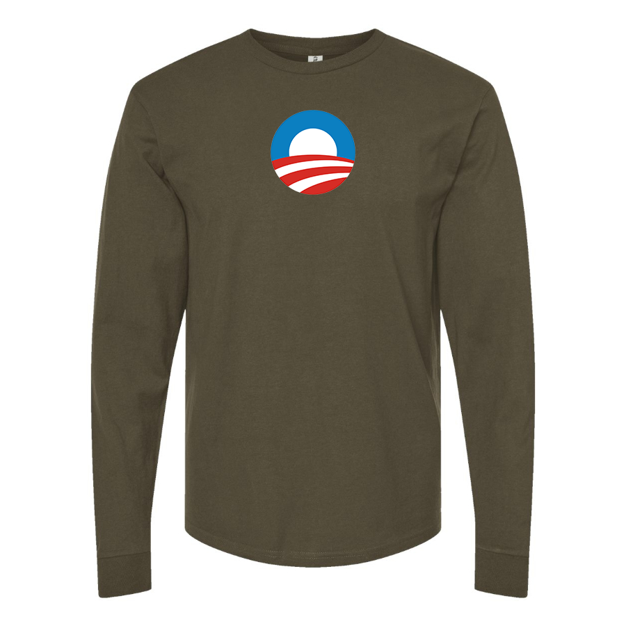 Men's Obama Logo Long Sleeve T-Shirt