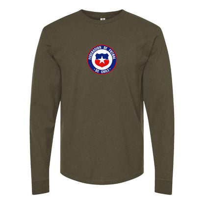 Men's Chile National Soccer Team  Long Sleeve T-Shirt