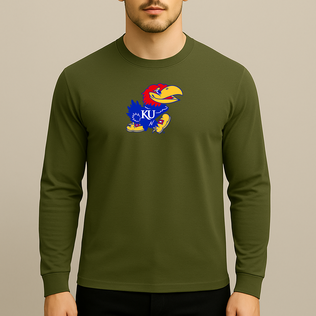 Men's Kansas Jayhawks Logo Long Sleeve T-Shirt