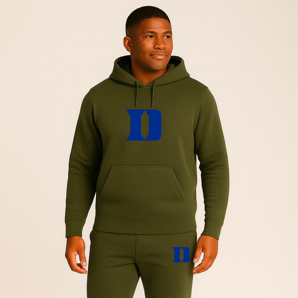 Men's Duke Blue Devils Logo Hoodie Joggers Set
