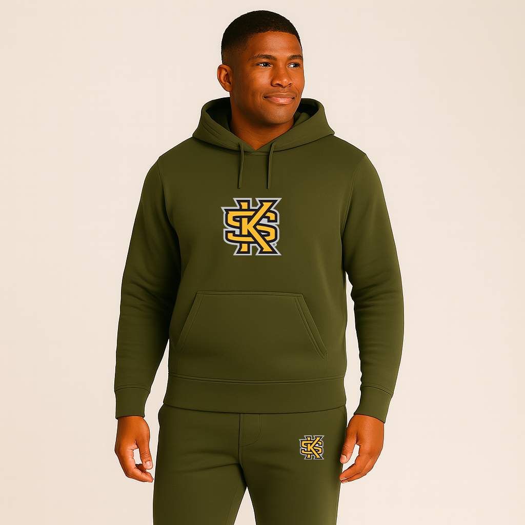 Men's Kennesaw State Owls Logo Hoodie Joggers Set