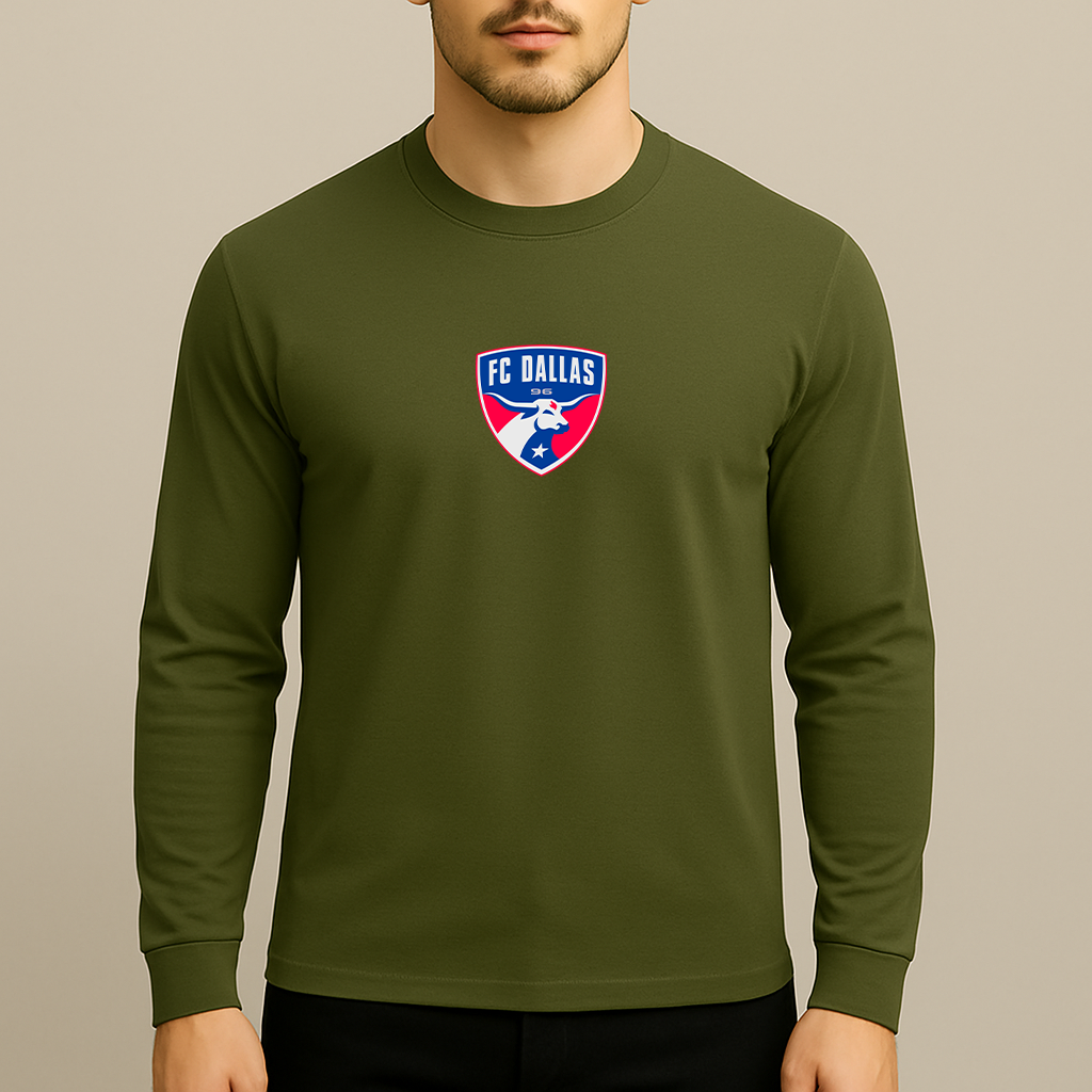 Men's FC Dallas Soccer Logo Long Sleeve T-Shirt