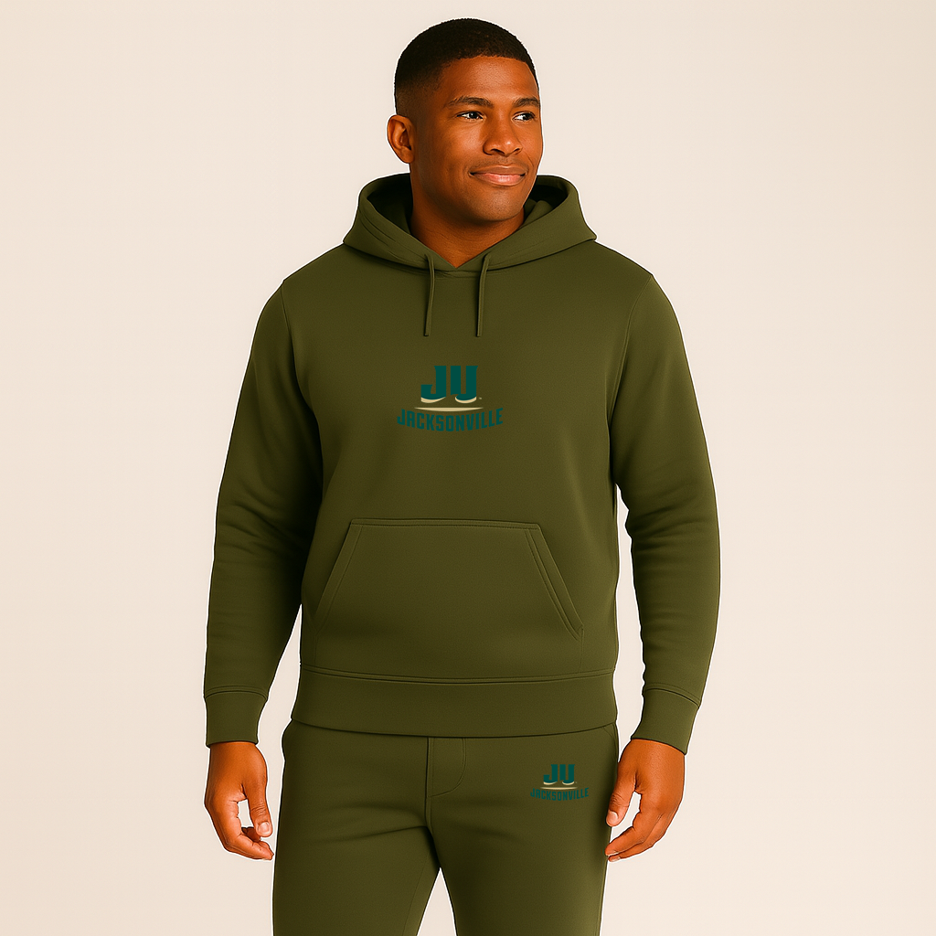 Men's Jacksonville Dolphins Logo Hoodie Joggers Set