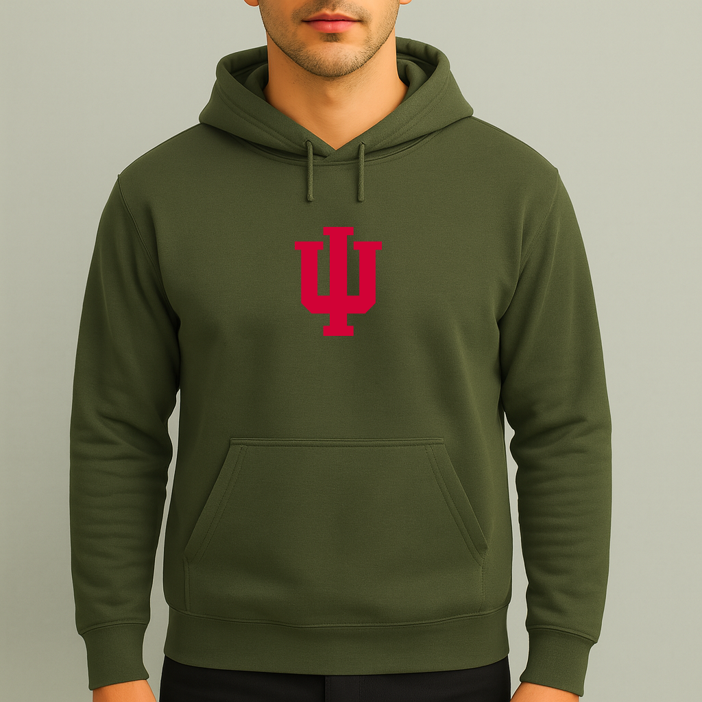 Men's Indiana Hoosiers Logo Pullover Hoodie