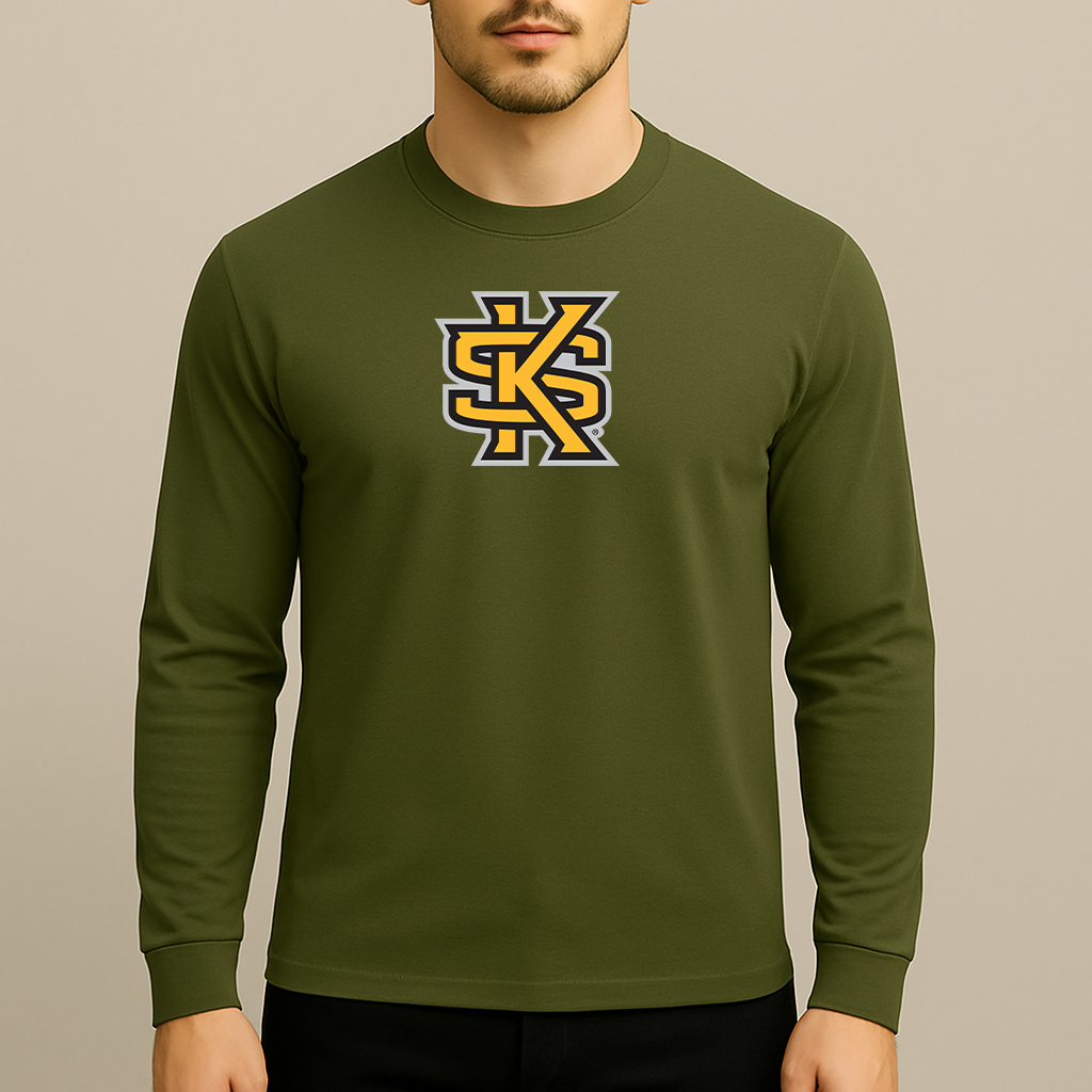 Men's Kennesaw State Owls Logo Long Sleeve T-Shirt