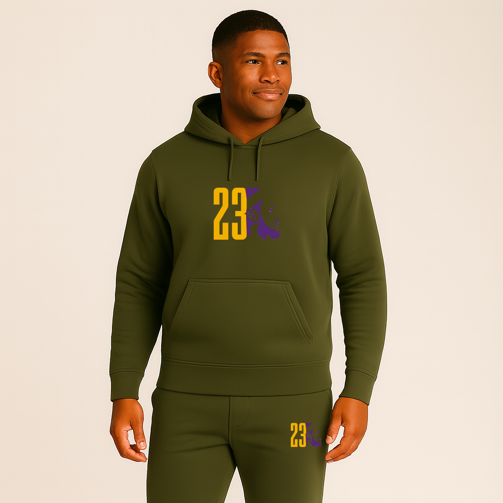 Men's Lebron James 23 Sports Hoodie Joggers Set