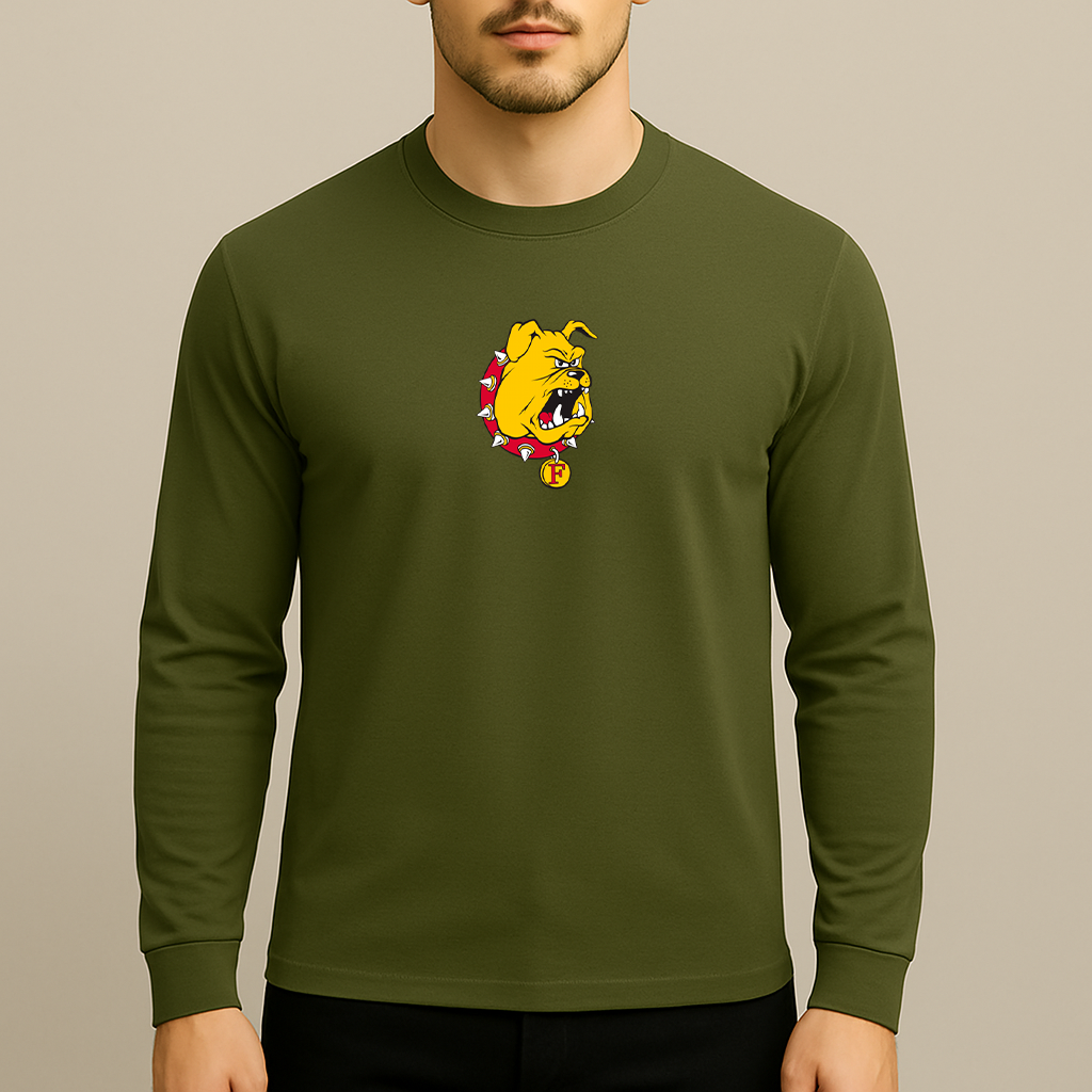 Men's Ferris State Bulldogs Logo Long Sleeve T-Shirt