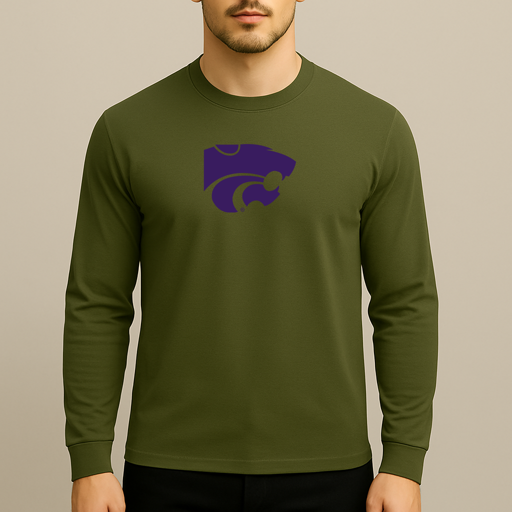 Men's Kansas State Wildcats Logo Long Sleeve T-Shirt