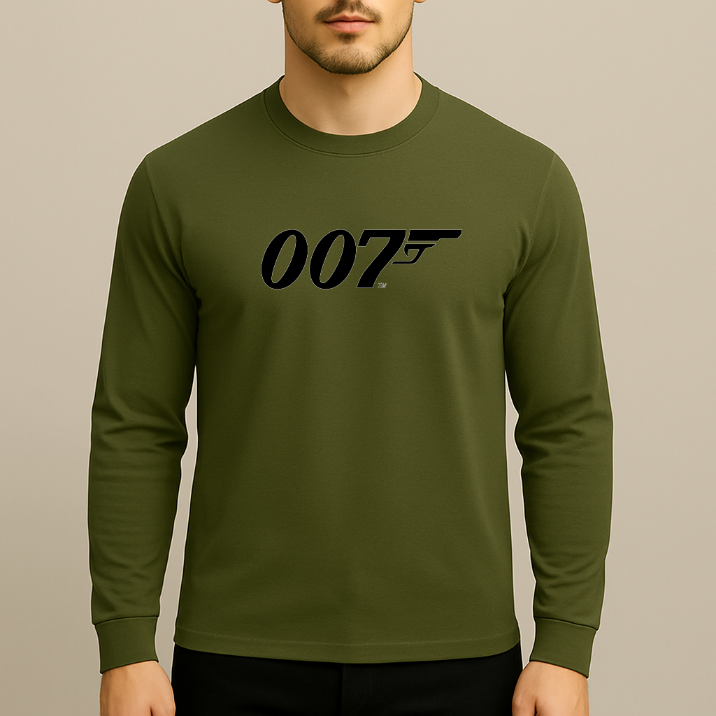 Men's 007 James Bond Movie Long Sleeve T-Shirt
