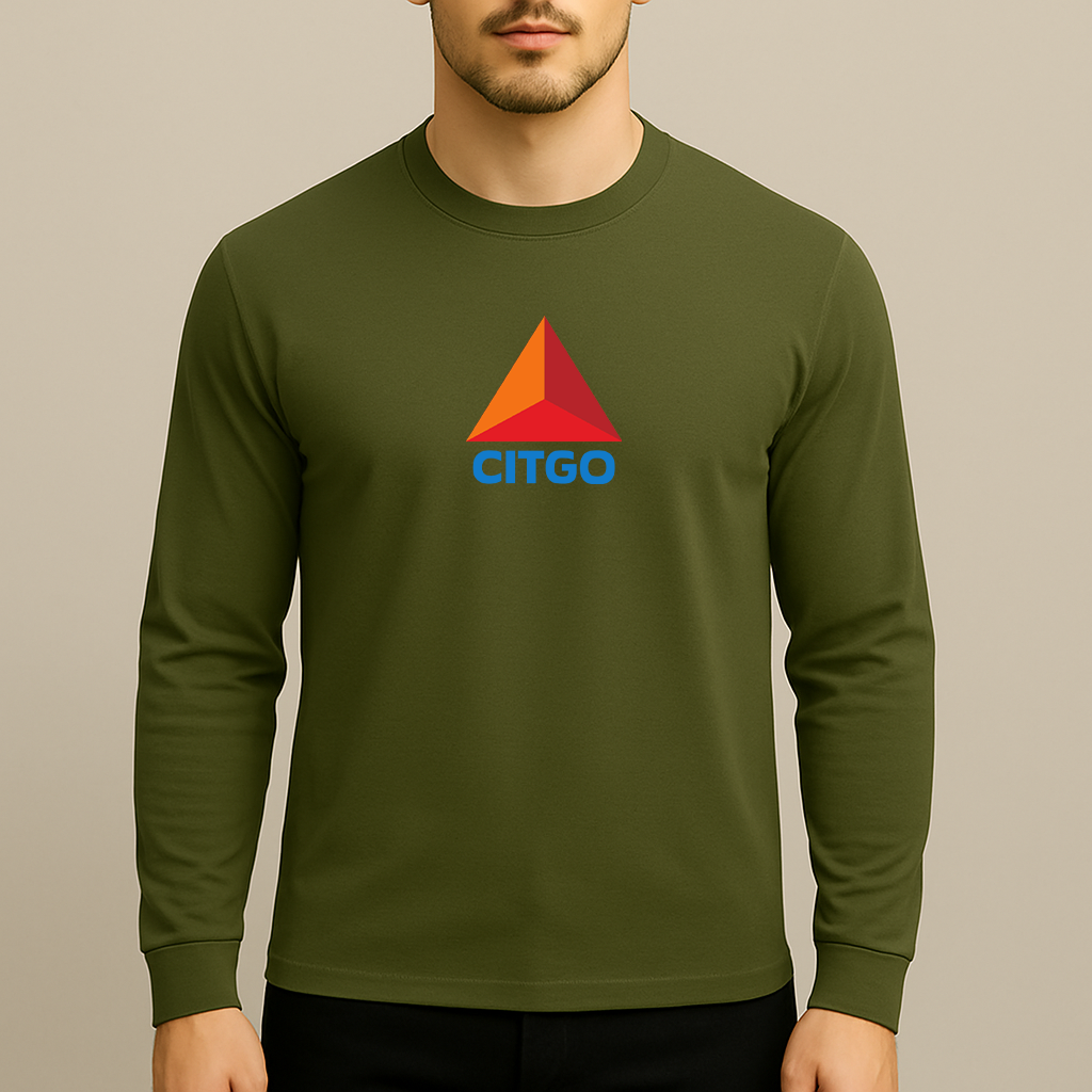 Men's Citgo Gas Station Long Sleeve T-Shirt