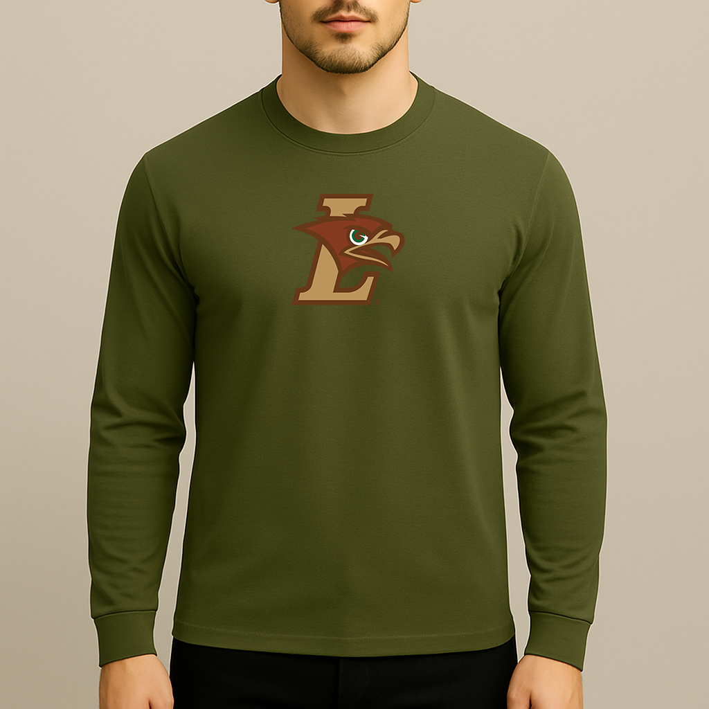 Men's Lehigh Mountain Hawks Logo Long Sleeve T-Shirt