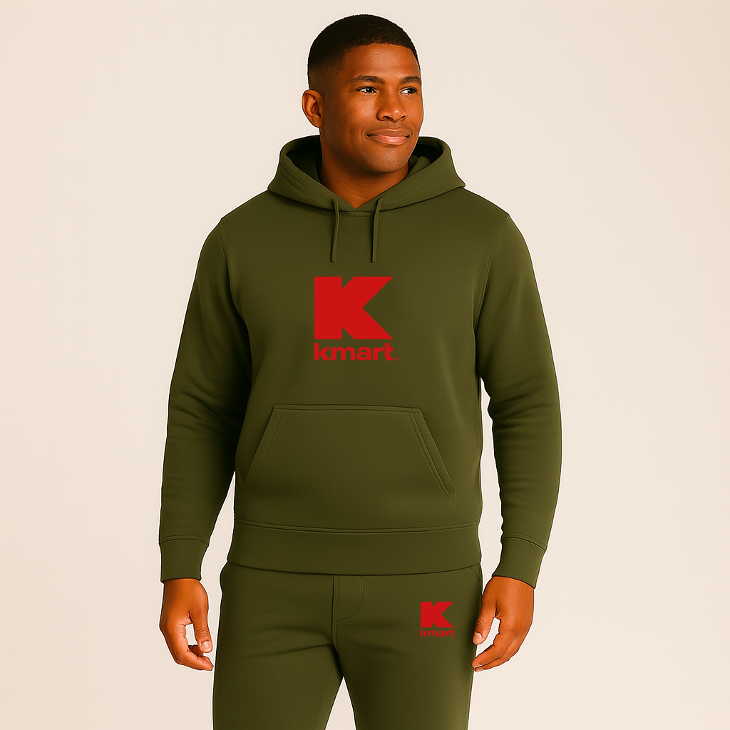 Men's Kmart Logo Hoodie Joggers Set