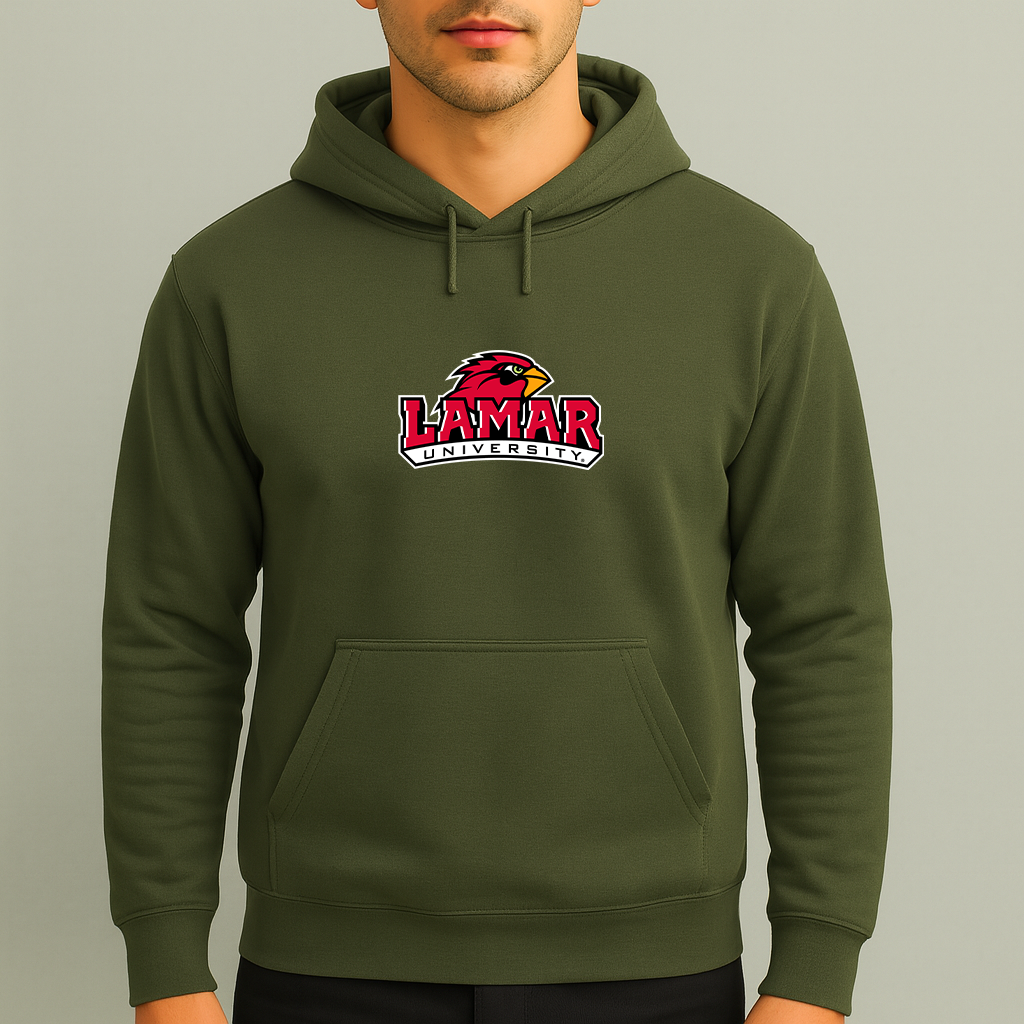 Men's Lamar Cardinals Logo Pullover Hoodie