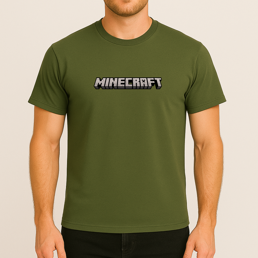 Men's Minecraft Game Cotton T-Shirt