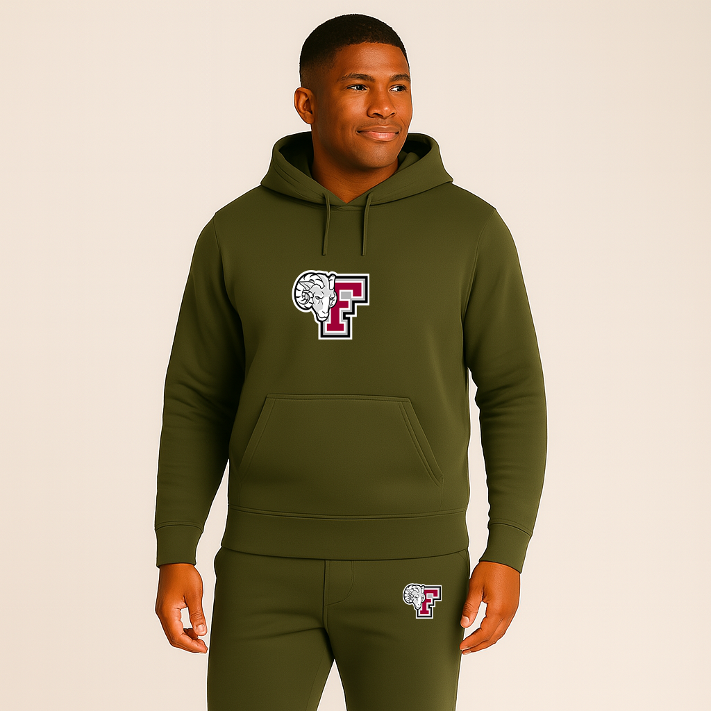 Men's Fordham Rams Logo Hoodie Joggers Set