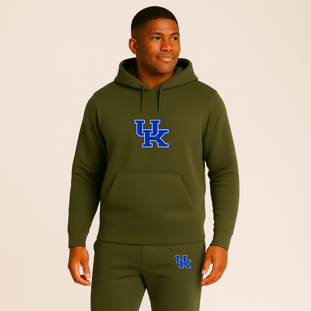 Men's Kentucky Wildcats Logo Hoodie Joggers Set