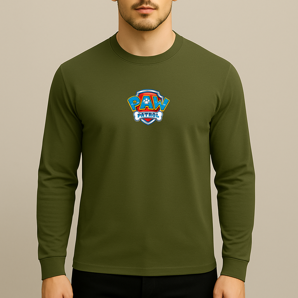 Men's Paw Patrol Cartoon Long Sleeve T-Shirt
