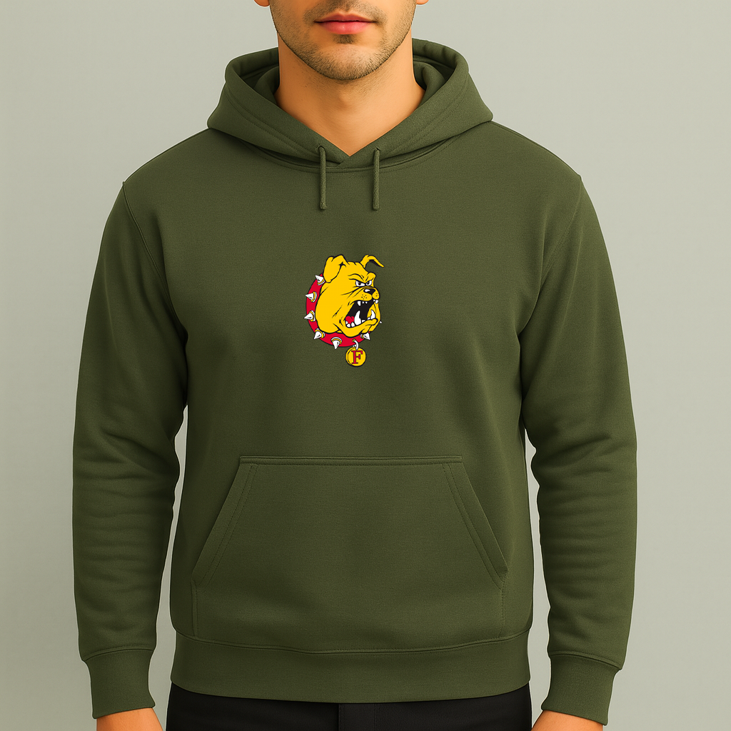Men's Ferris State Bulldogs Logo Pullover Hoodie