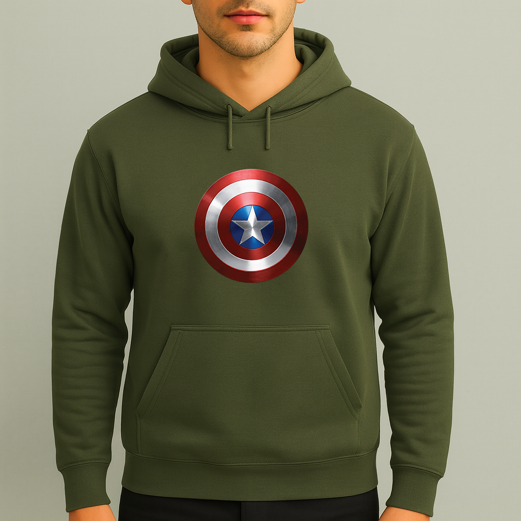 Men's Captain America Superhero Pullover Hoodie