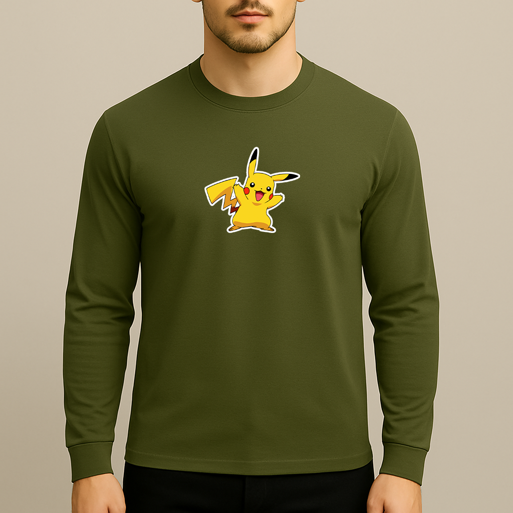 Pikachu Cartoon Long Sleeve T-Shirt