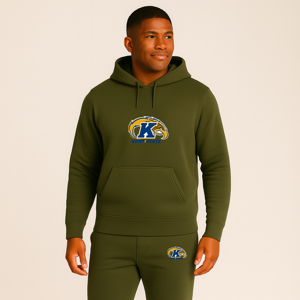Men's Kent State Golden Flashes Logo Hoodie Joggers Set