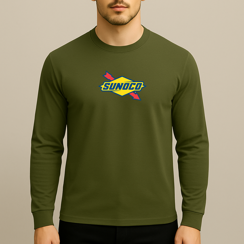 Men's Sunoco Gas Station Long Sleeve T-Shirt