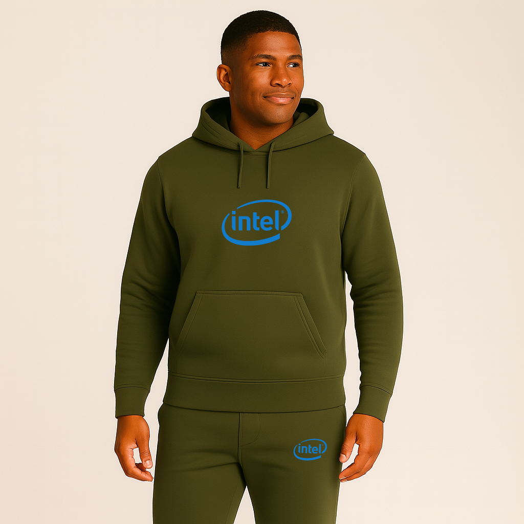 Men's Intel Logo Hoodie Joggers Set