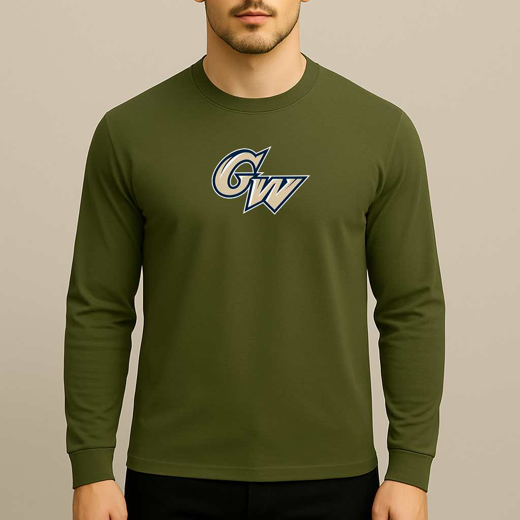 Men's George Washington Colonials Logo Long Sleeve T-Shirt