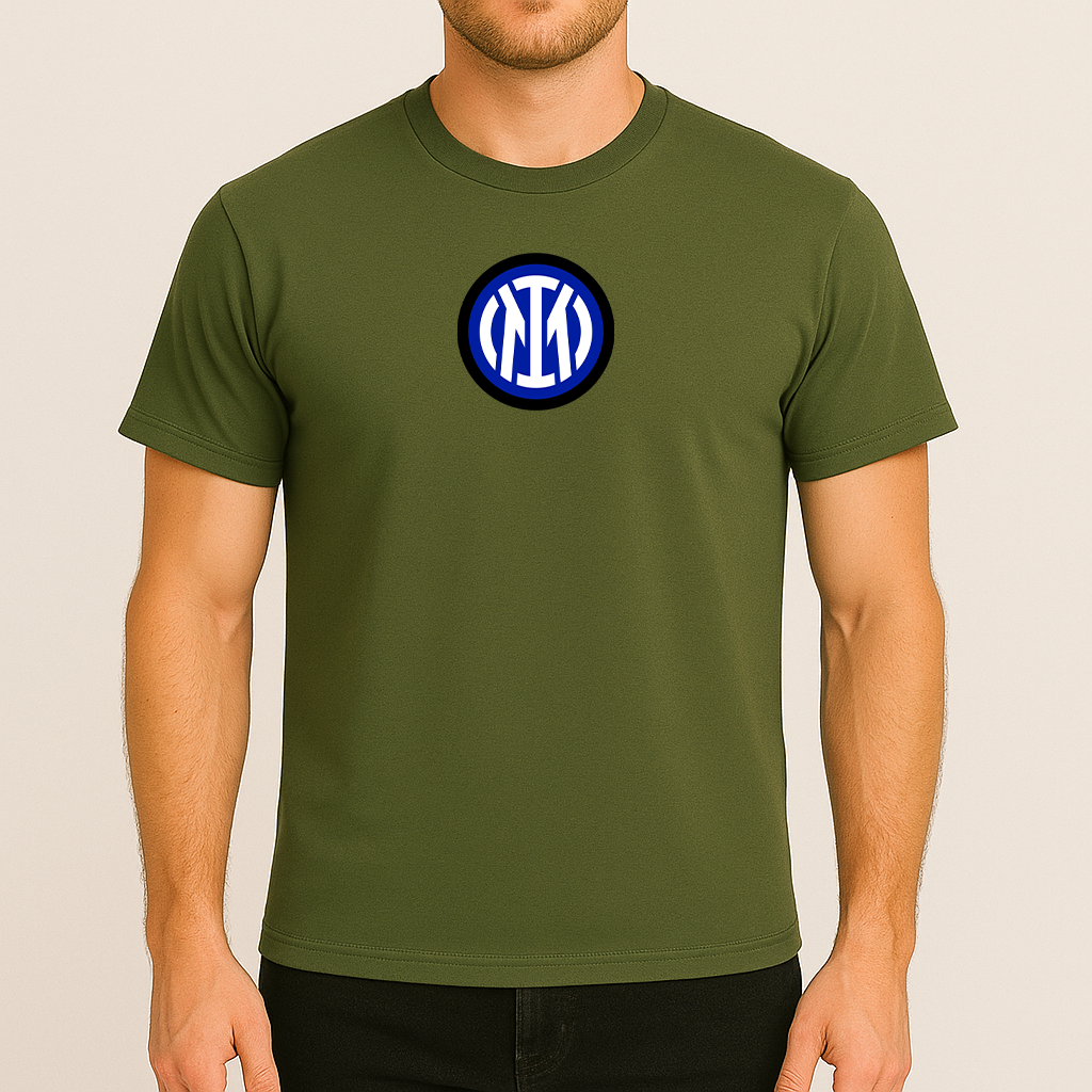 Men's Inter Milan 2025 Soccer Logo Cotton T-Shirt