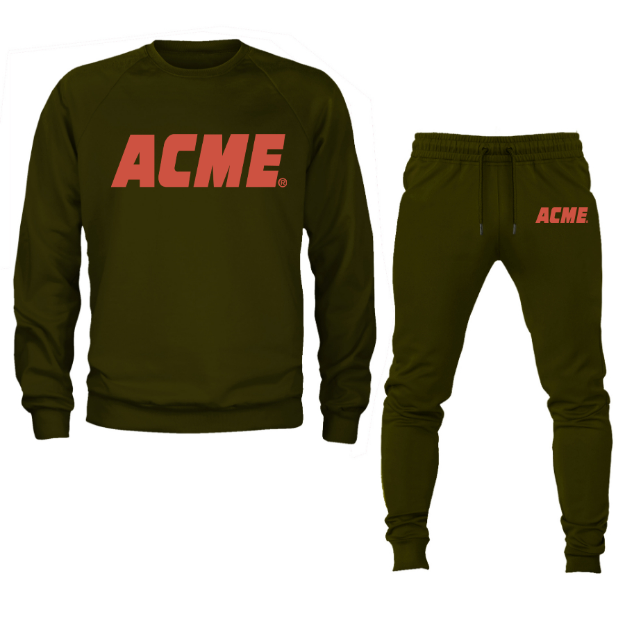 Men's ACME Logo Crewneck Sweatshirt Joggers Suit
