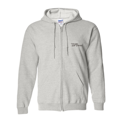Men's Tear Of Themis Logo Gildan  Heavy Blend Full Zip Hooded Sweatshirt