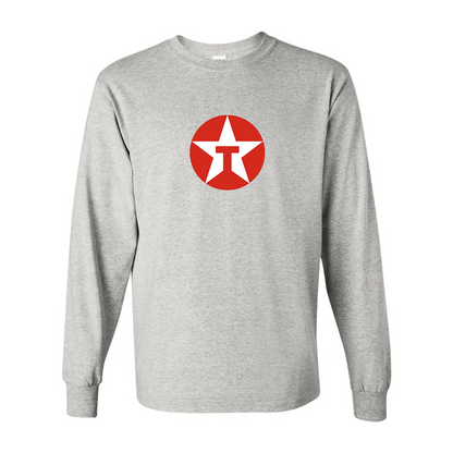 Men's Texaco Logo Gildan Heavy Cotton Long Sleeve T-Shirt
