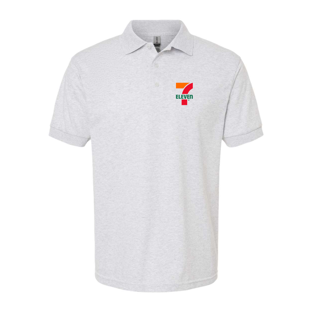 Men's 7 Eleven Logo Gildan Dry Blend Jersey Polo
