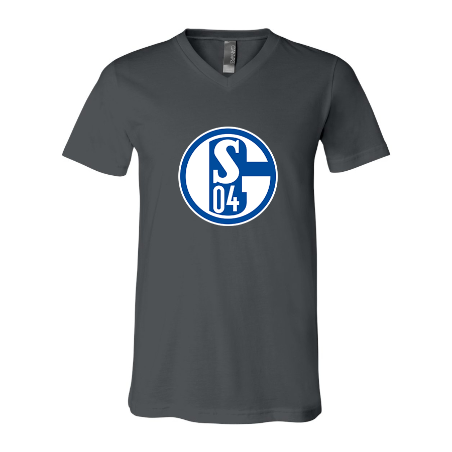 Men’s  Schalke 04 FC - BELLA + CANVAS - Jersey V-Neck Tee - 3005