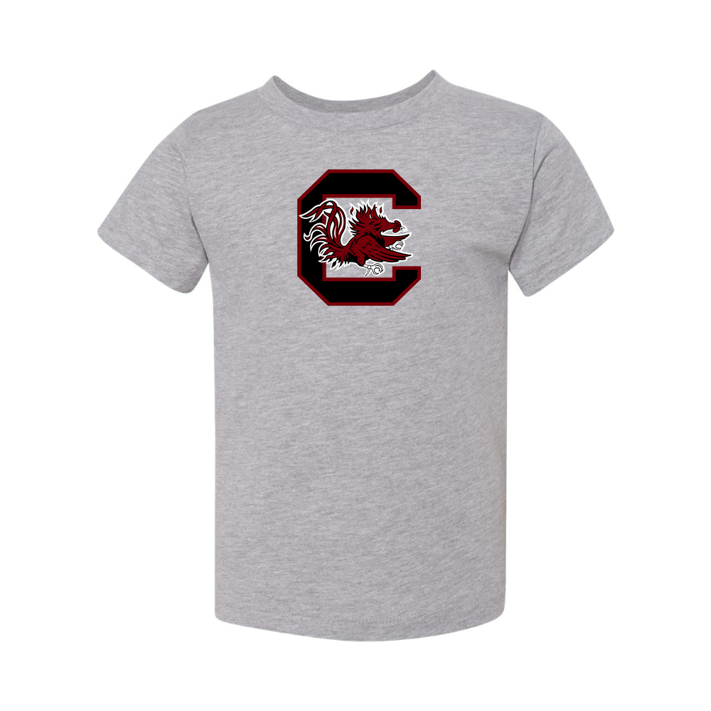 South Carolina Gamecocks Logo BELLA  CANVAS Toddler Jersey Tee