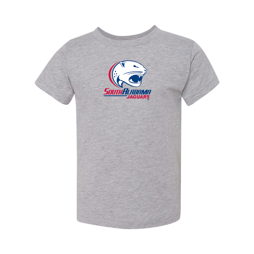 South Alabama Jaguars Logo BELLA  CANVAS Toddler Jersey Tee