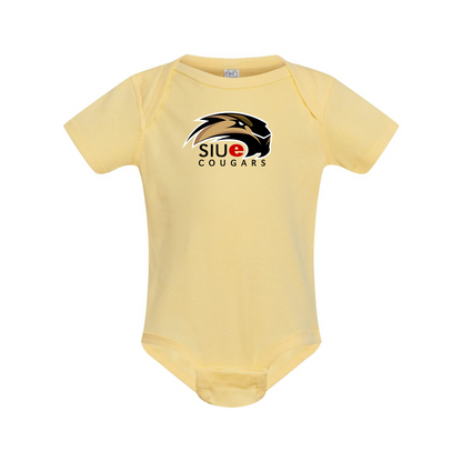 SIU Edwardsville Cougars Logo  Rabbit Skins Infant Baby Rib Bodysuit